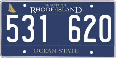 RI license plate 531620