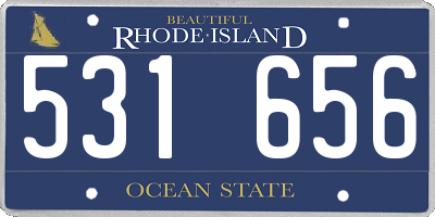 RI license plate 531656