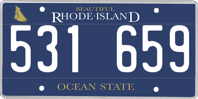 RI license plate 531659