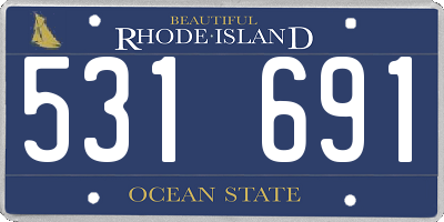 RI license plate 531691
