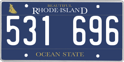 RI license plate 531696