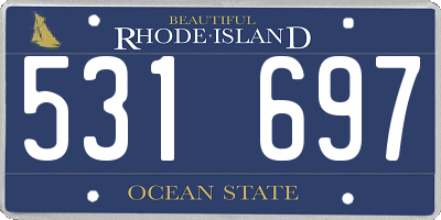 RI license plate 531697