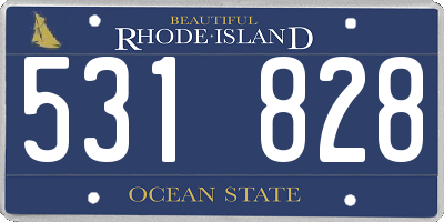 RI license plate 531828