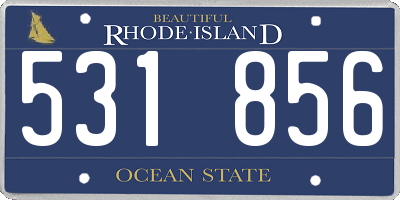 RI license plate 531856