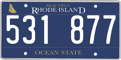 RI license plate 531877