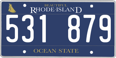 RI license plate 531879