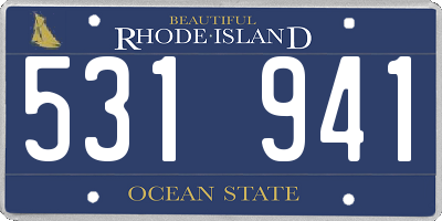 RI license plate 531941