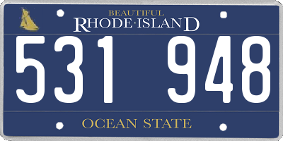 RI license plate 531948