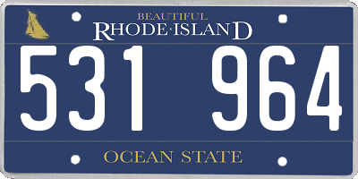 RI license plate 531964