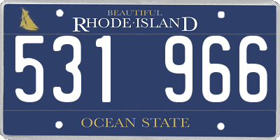RI license plate 531966