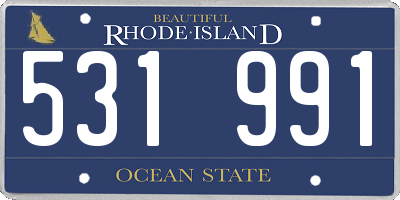 RI license plate 531991
