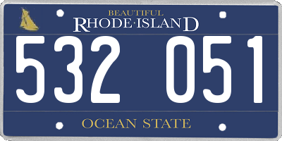RI license plate 532051