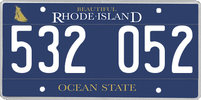 RI license plate 532052