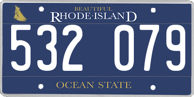 RI license plate 532079