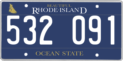 RI license plate 532091