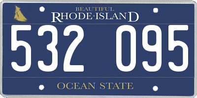 RI license plate 532095