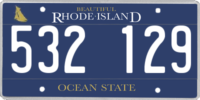 RI license plate 532129