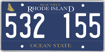 RI license plate 532155