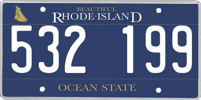 RI license plate 532199