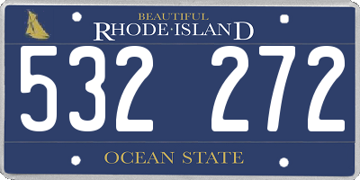 RI license plate 532272