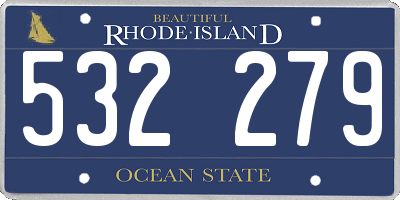 RI license plate 532279