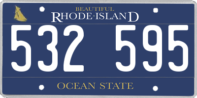 RI license plate 532595