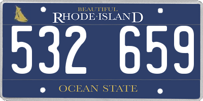 RI license plate 532659