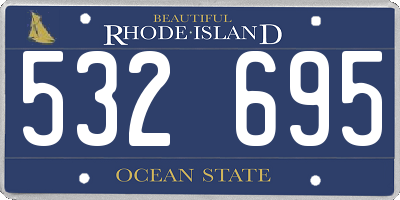 RI license plate 532695