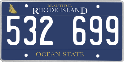 RI license plate 532699