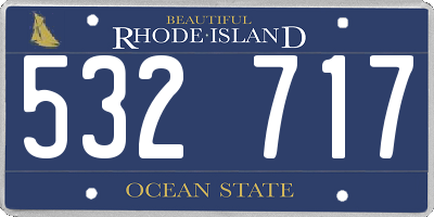 RI license plate 532717