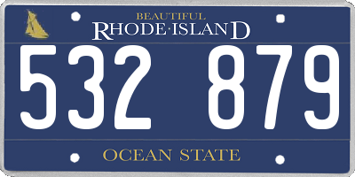 RI license plate 532879