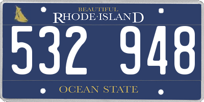 RI license plate 532948