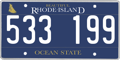 RI license plate 533199