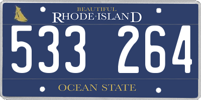 RI license plate 533264