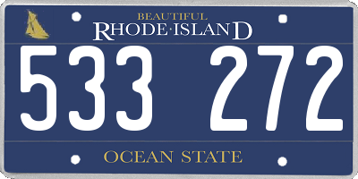 RI license plate 533272