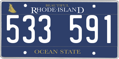 RI license plate 533591