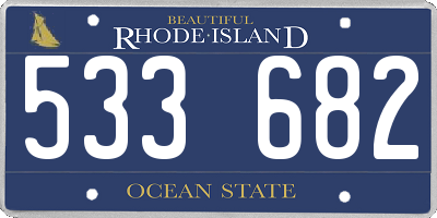 RI license plate 533682