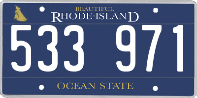 RI license plate 533971