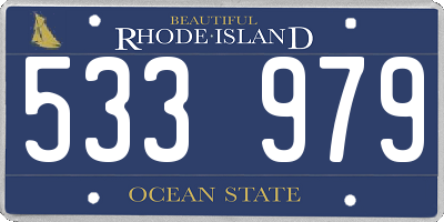 RI license plate 533979