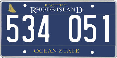 RI license plate 534051