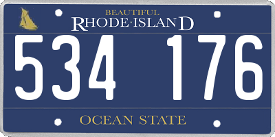 RI license plate 534176