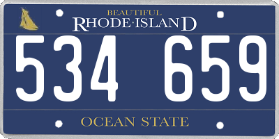 RI license plate 534659
