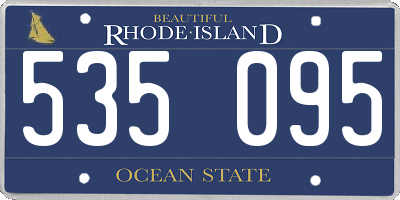 RI license plate 535095