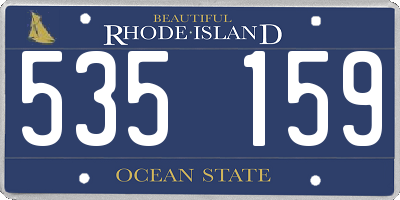 RI license plate 535159