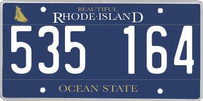 RI license plate 535164