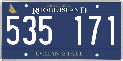 RI license plate 535171