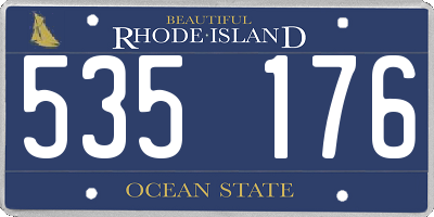 RI license plate 535176