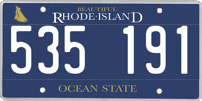 RI license plate 535191