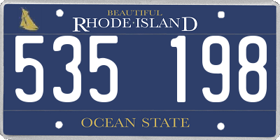 RI license plate 535198