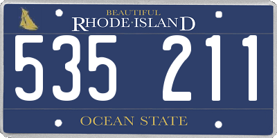 RI license plate 535211